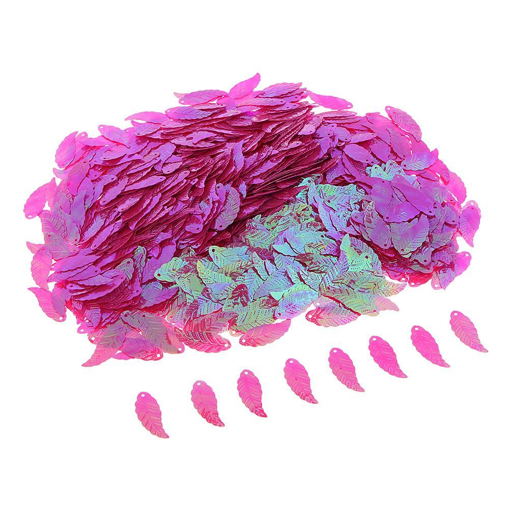 Bag of 1100pcs Leaf Loose Sequins for DIY Clothes Dress Sewing Accessories D