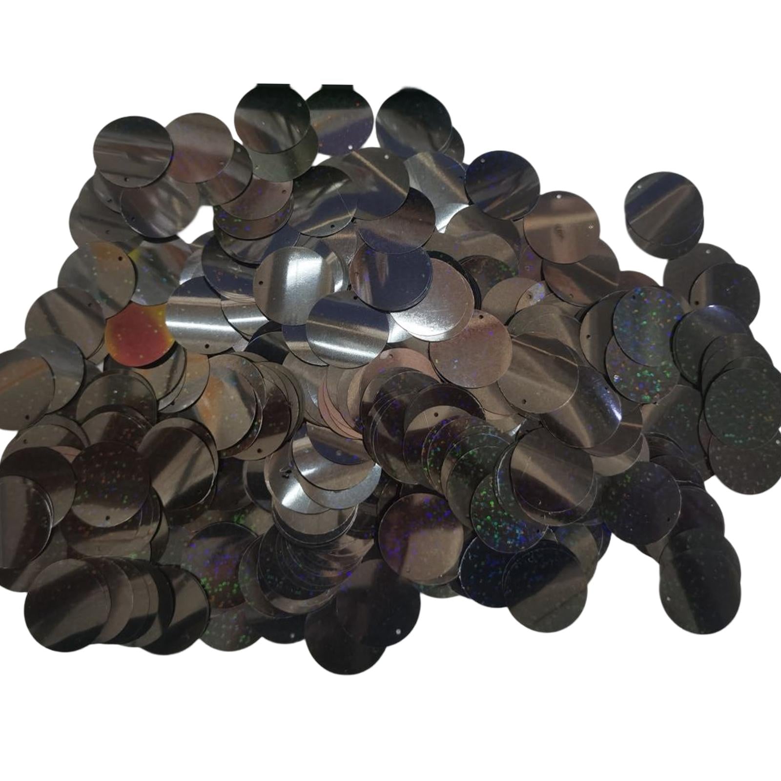 100g Round Loose Sequins Paillettes for Wedding Sewing Craft 3cm Black
