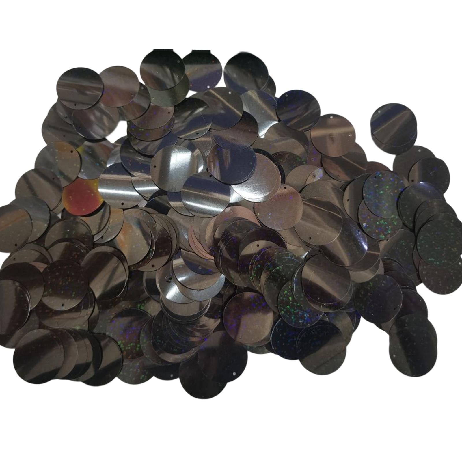 100g Round Loose Sequins Paillettes for Wedding Sewing Craft 3cm Black