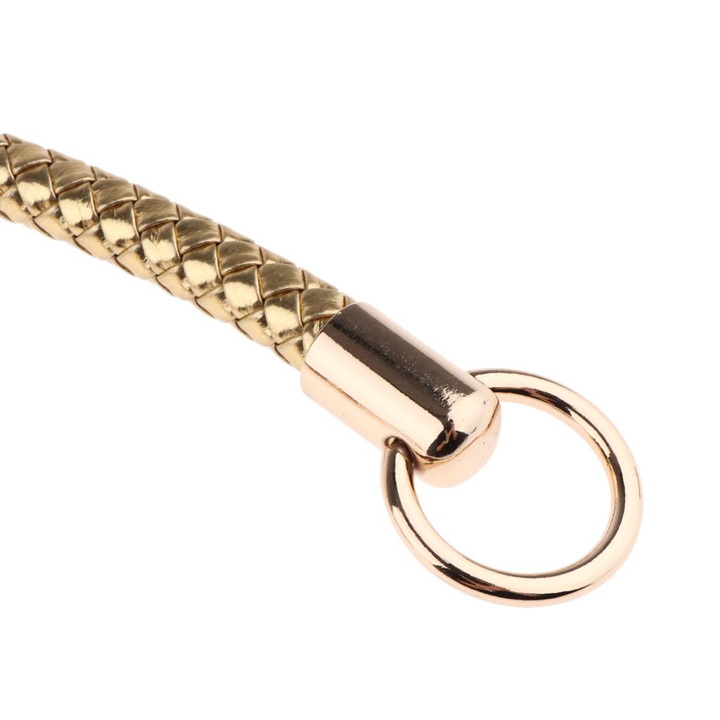2Pcs DIY PU Leather Clutch Bag Straps Replacement Handle for Purse Gold