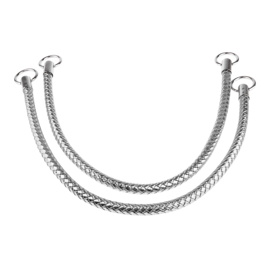 50m PU Leather Bag Accessories DIY Replacement Handbag Straps Handle Silver