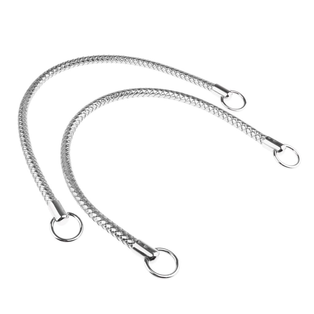 50m PU Leather Bag Accessories DIY Replacement Handbag Straps Handle Silver