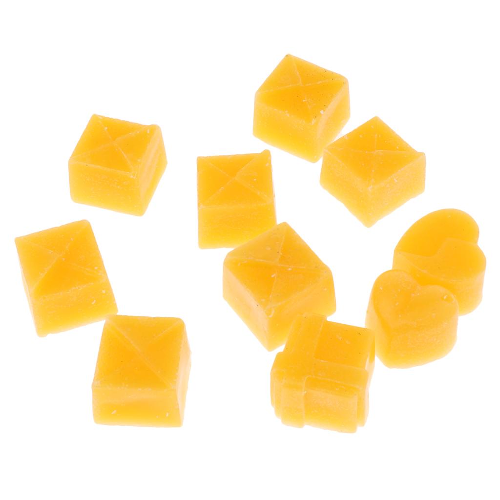 10pcs Pure Beeswax Block for Leather Working Thread Waxing Polishing Tool