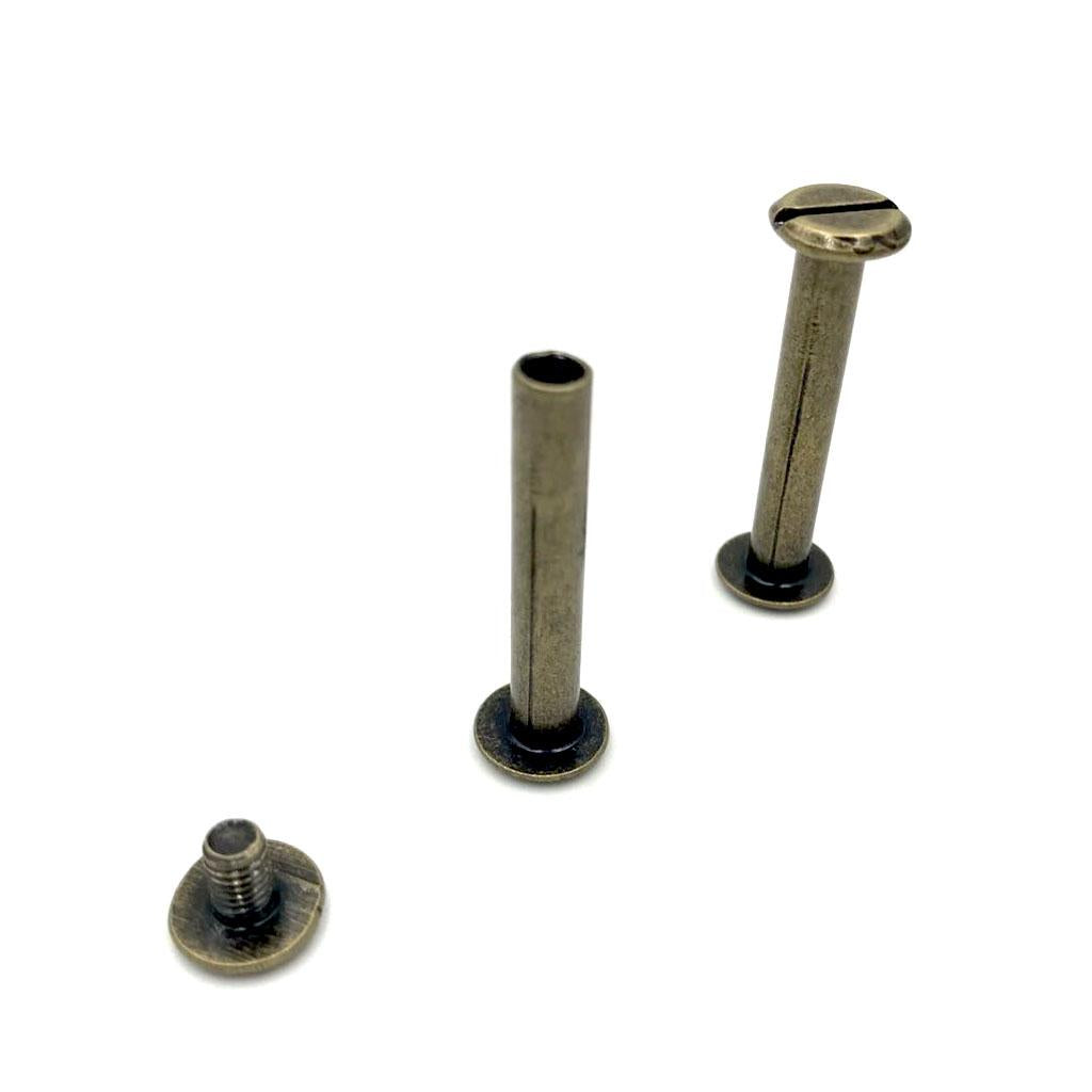 5x10pcs Posts Binding Screws Rivets Scrapbooking Picture Album Binding 10x30mm
