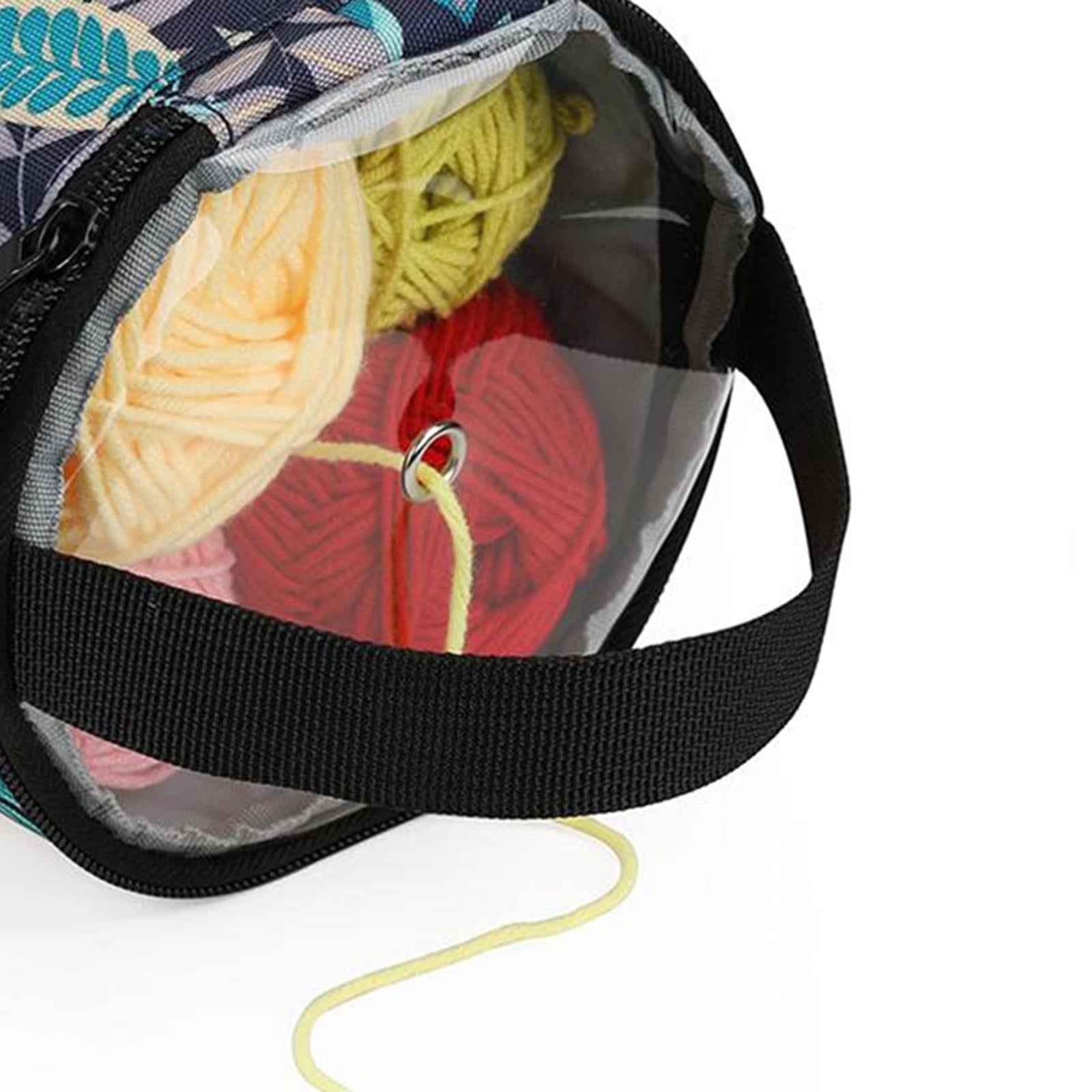 Knitting Bag Craft Sewing Yarn Storage Wool Ball Organizers Case for Crochet