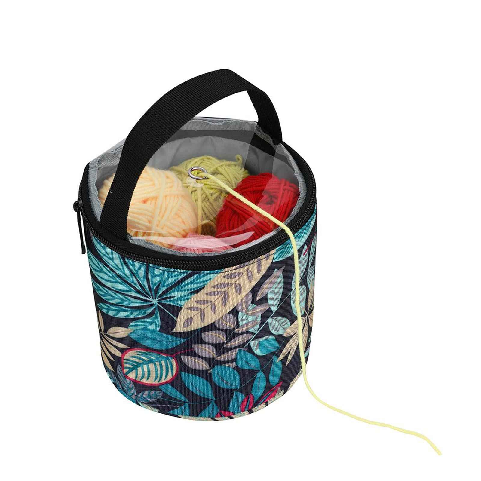 Knitting Bag Craft Sewing Yarn Storage Wool Ball Organizers Case for Crochet
