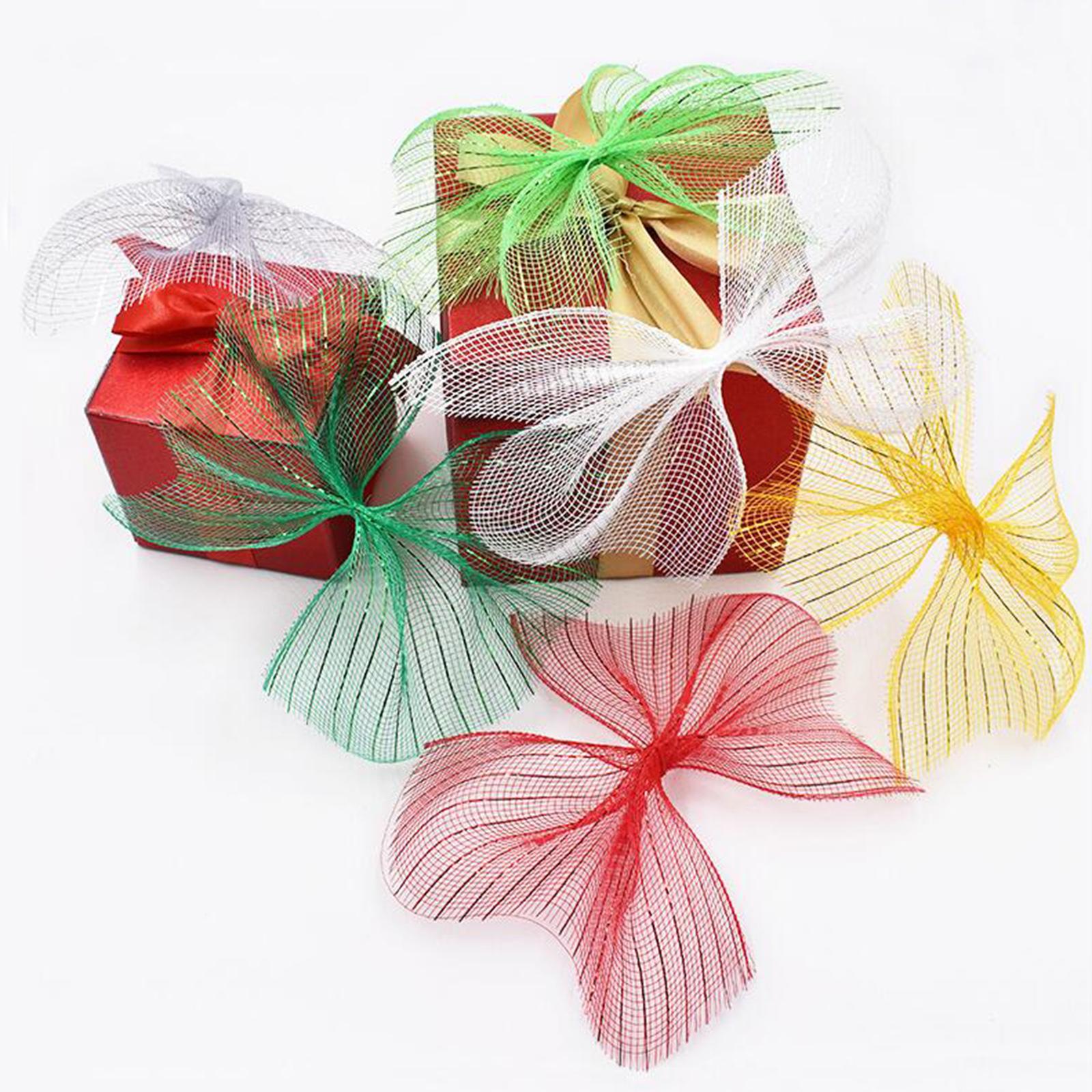 Deco Mesh Rolls 26cm x 10yard Roll 4 Colors Available for Wreaths Swags Bows Solid Color