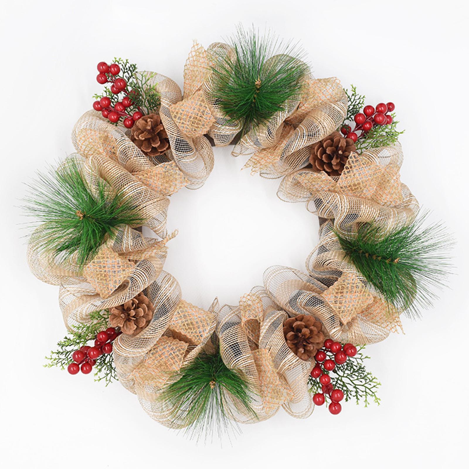 Decor Mesh Ribbon for Crafts with Metallic Foil Bow Gauze DIY Decor 10 Yards