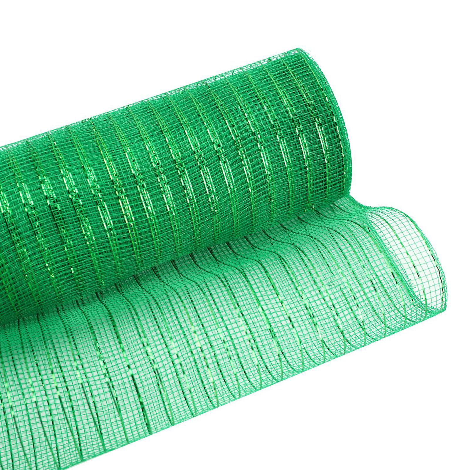 Decor Mesh Ribbon for Crafts with Metallic Foil Bow Gauze DIY Decor 10 Yards