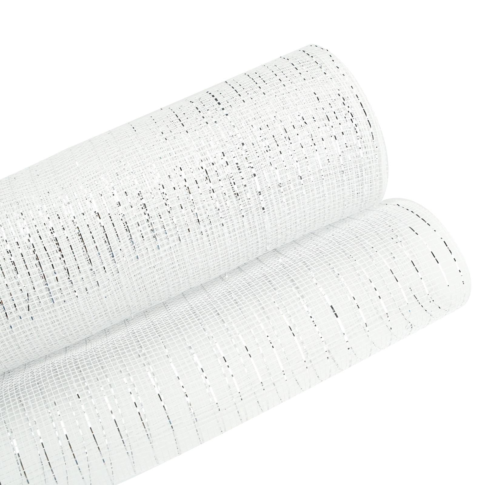 Decor Mesh Ribbon for Crafts with Metallic Foil Bow Gauze DIY Decor 10 Yards