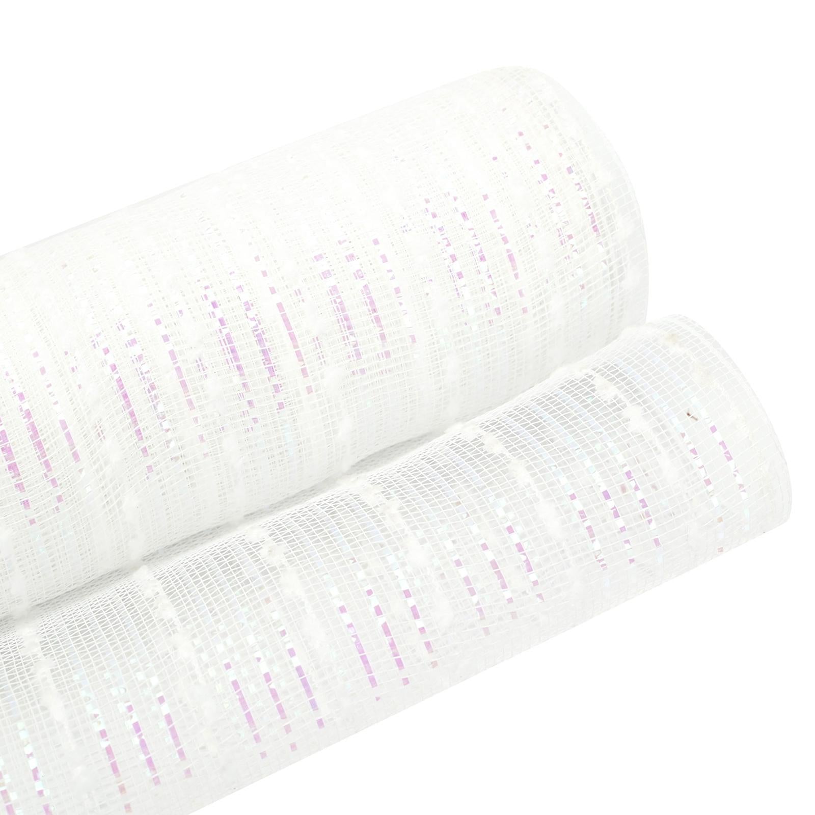 Decor Mesh Ribbon for Crafts with Metallic Foil Bow Gauze DIY Decor 10 Yards