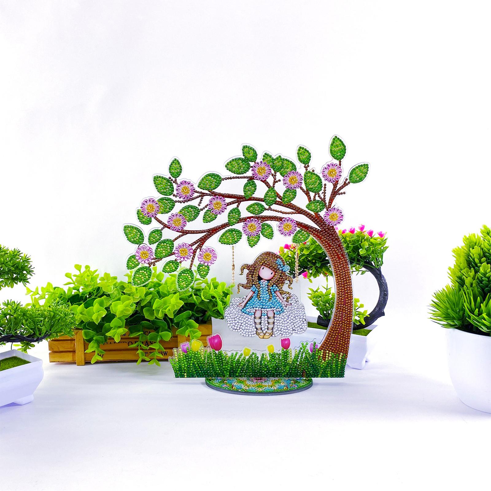 DIY Diamond Painting Kit Ornament Craft for Home Decor 13.8CM 28.5x29.5CM