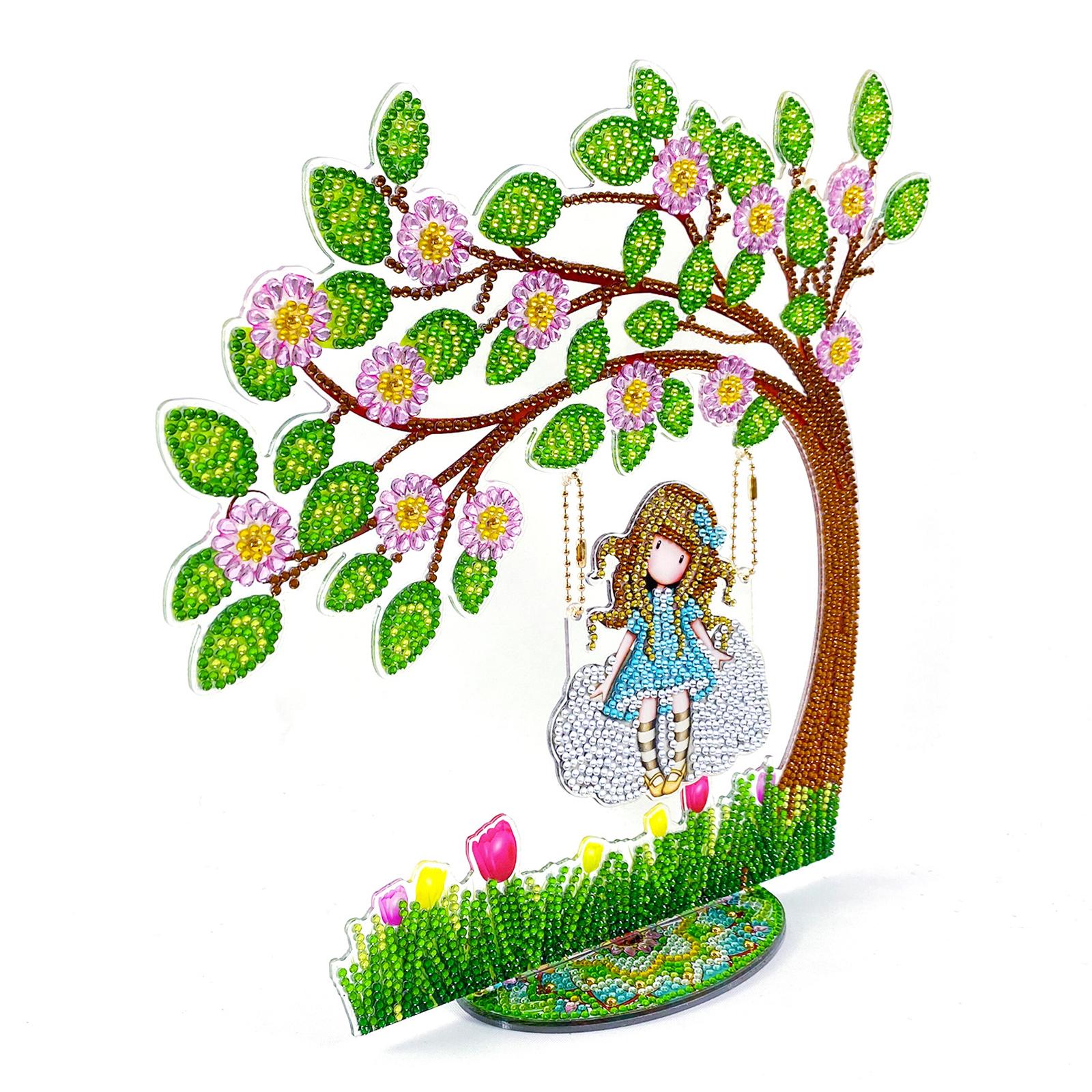 DIY Diamond Painting Kit Ornament Craft for Home Decor 13.8CM 28.5x29.5CM