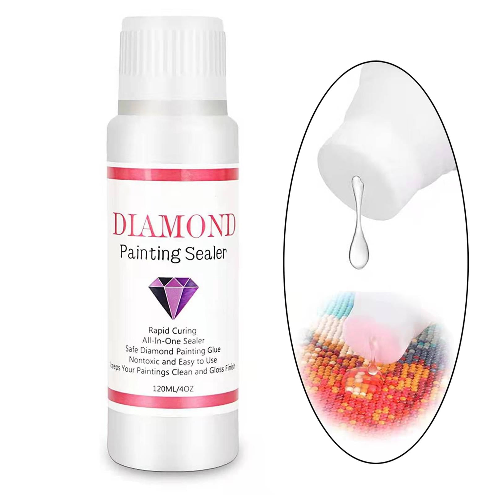 Diamond Painting Sealer Glue 120ml Shine Effect for DIY Painting Crafts A