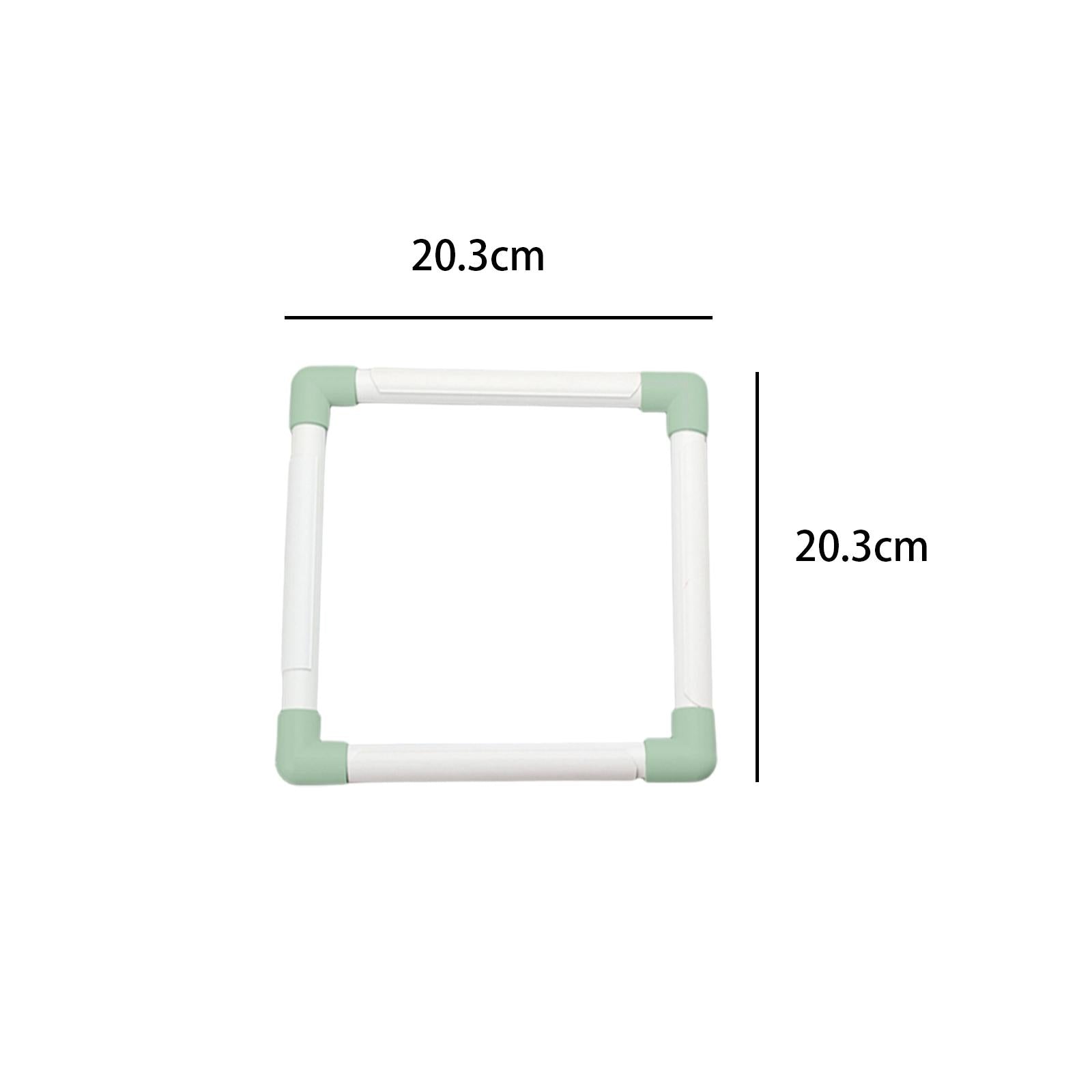 Clip Frame Needlepoint Silk-Painting Craft DIY Tool Sewing Embroidery Square 8x8inch