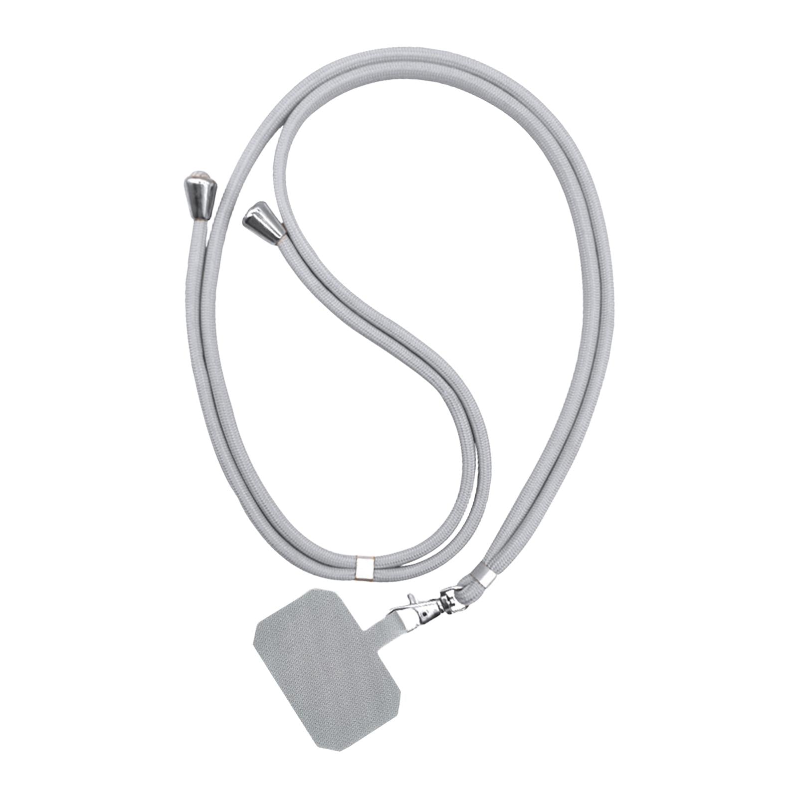 6xUniversal Phone Lanyard Adjustable Smartphone Crossbody Strap Light gray