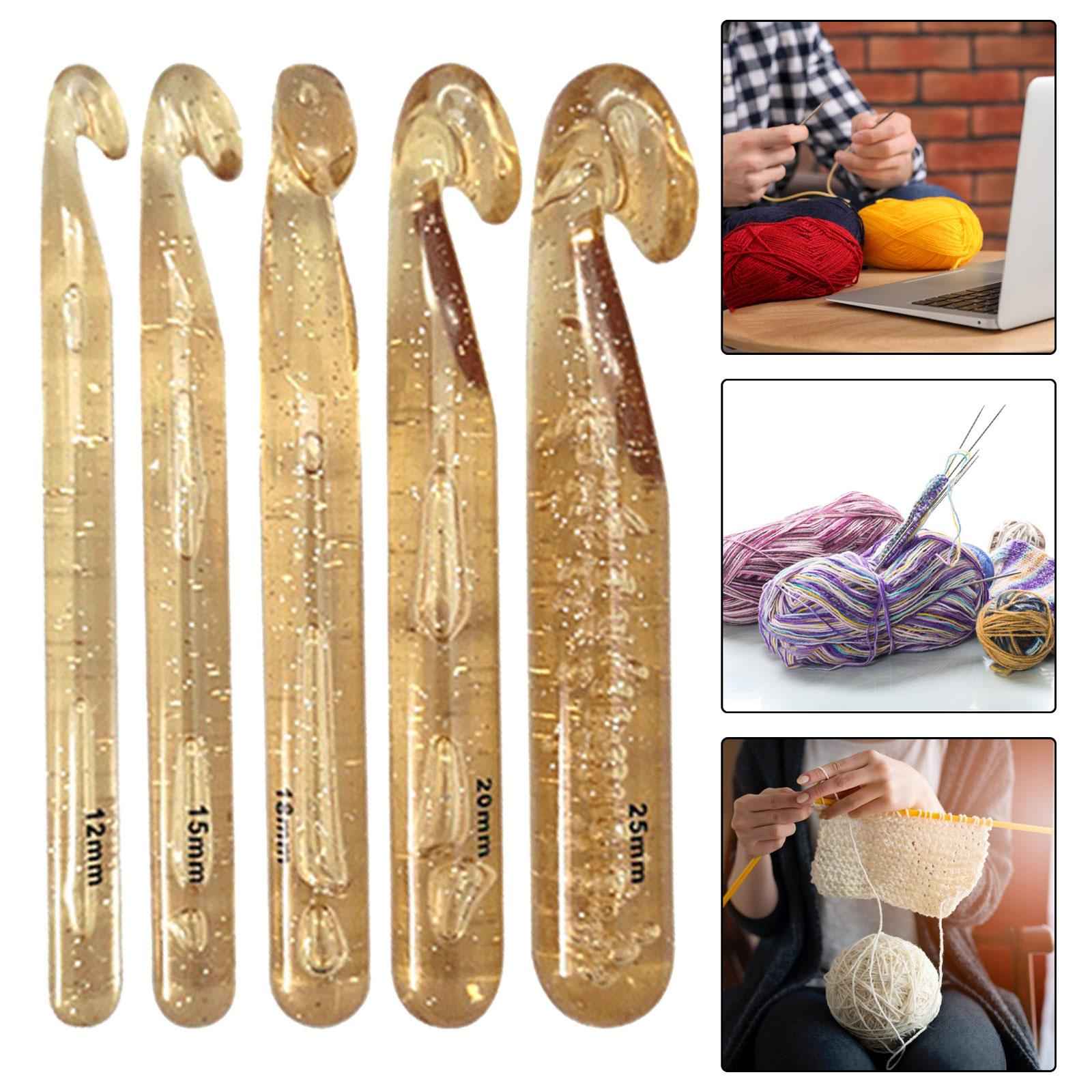 Crochet Hook Crochet Needle Accessories Family Women Weaving Knitting Needle 12mm