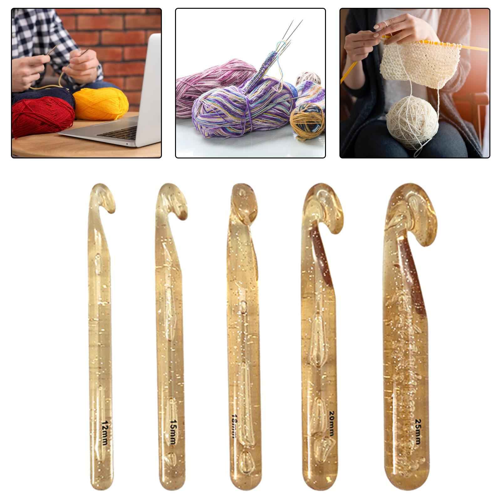 Crochet Hook Crochet Needle Accessories Family Women Weaving Knitting Needle 12mm