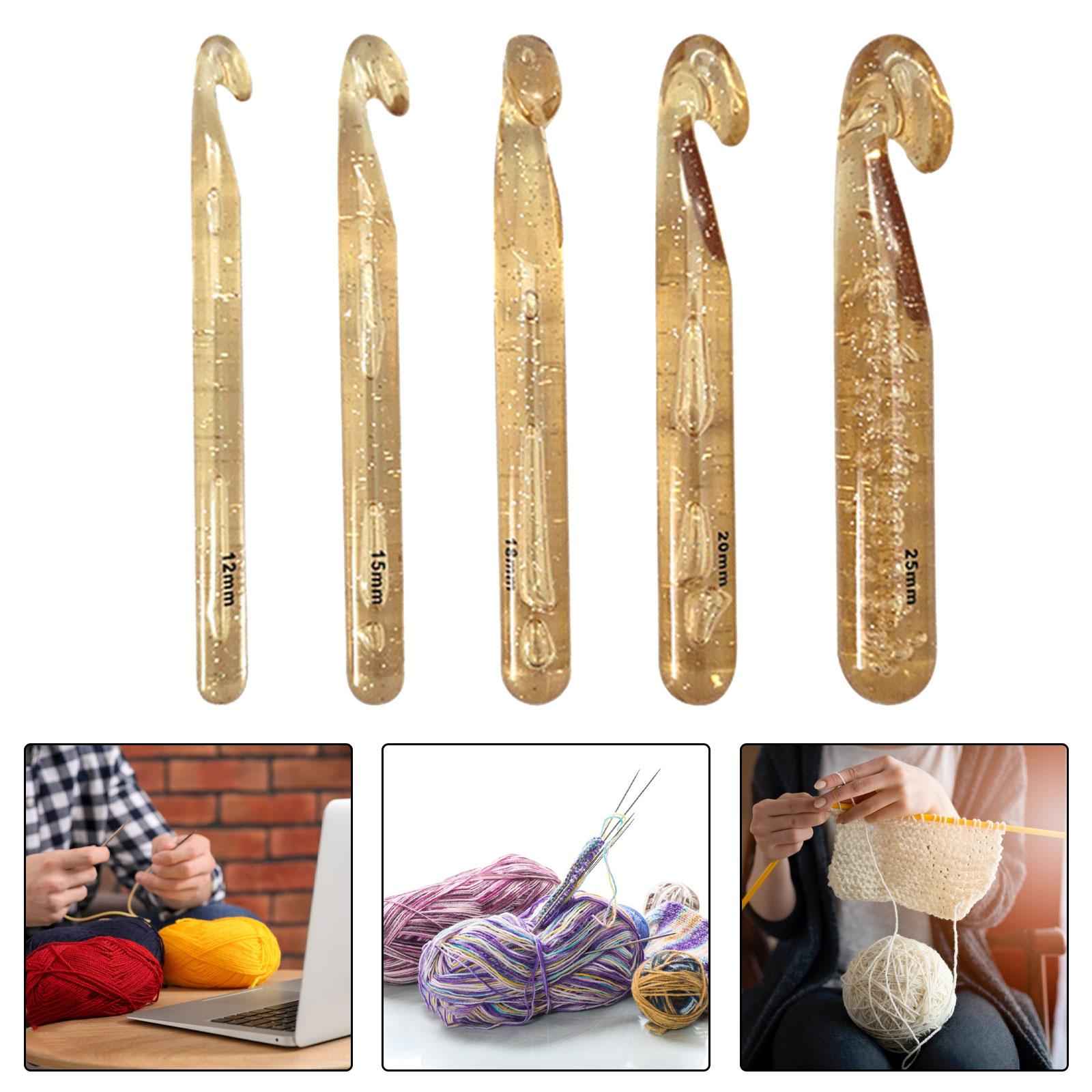 Crochet Hook Crochet Needle Accessories Family Women Weaving Knitting Needle 12mm