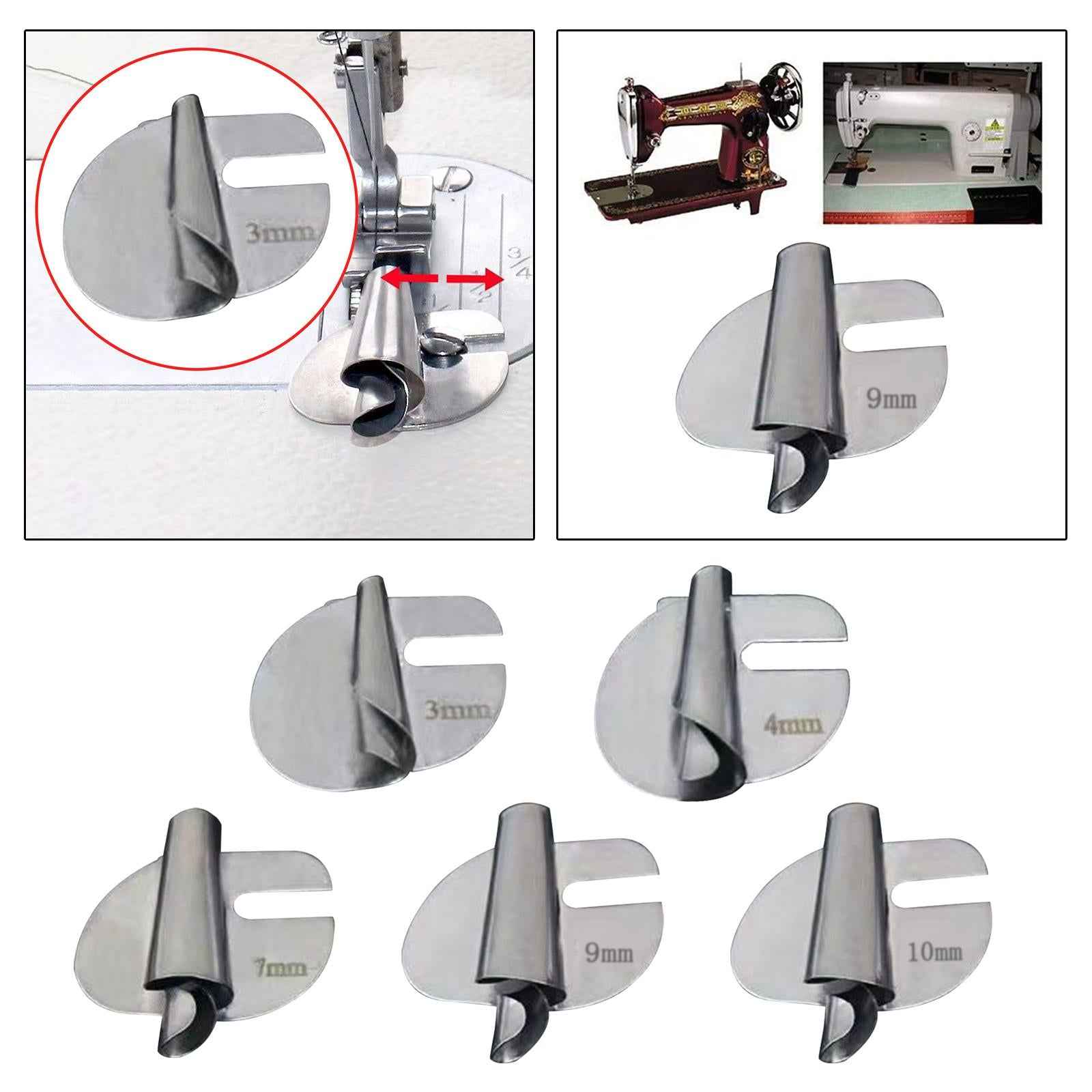 Sewing Rolled Hemmer Foot Durable Replacement Sturdy Rolled Hem Presser Foot 3mm
