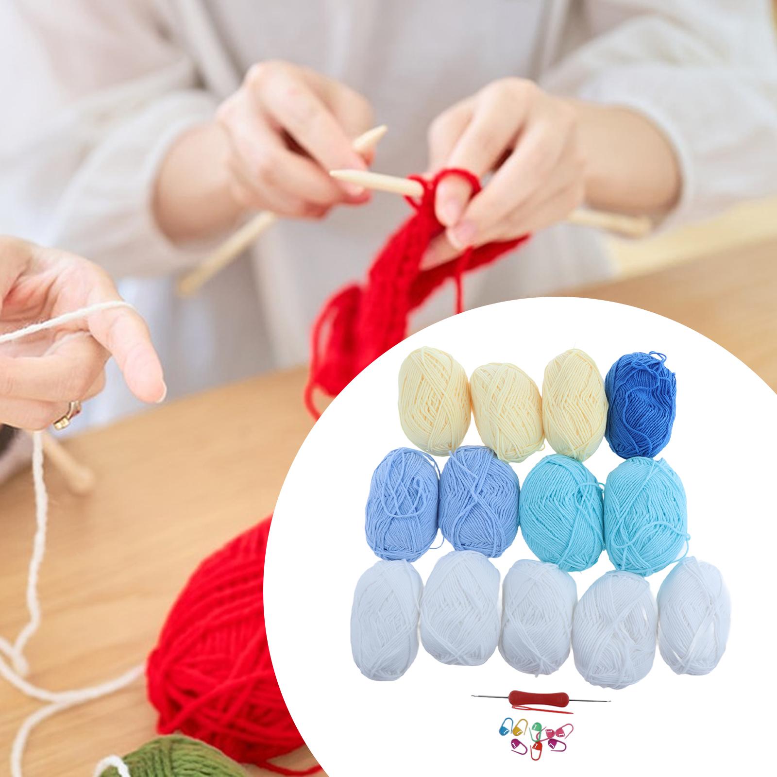 Bouquet Blanket Crochet Kit DIY Blanket Kit for Starter Beginners Enthusiast blue