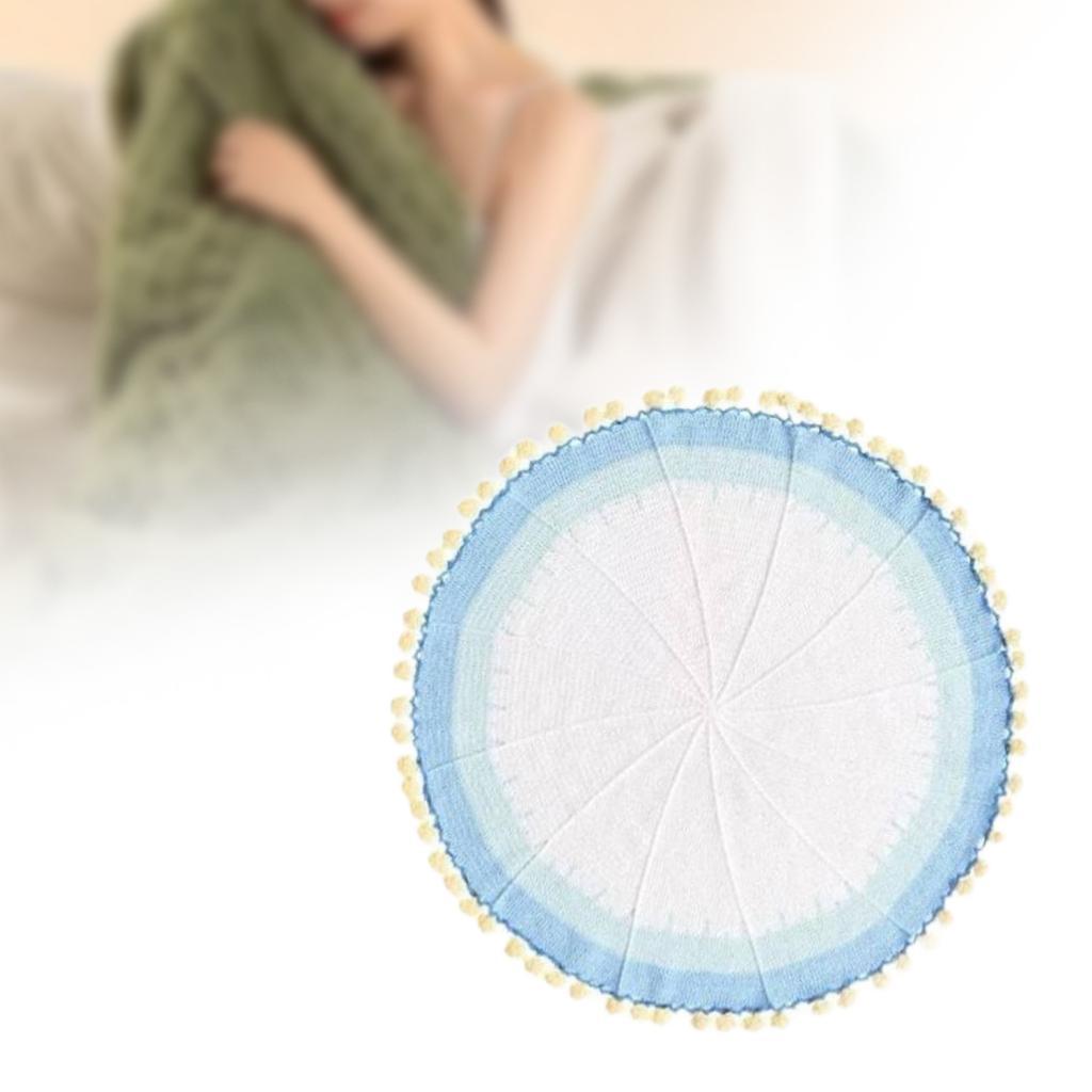Bouquet Blanket Crochet Kit DIY Blanket Kit for Starter Beginners Enthusiast blue