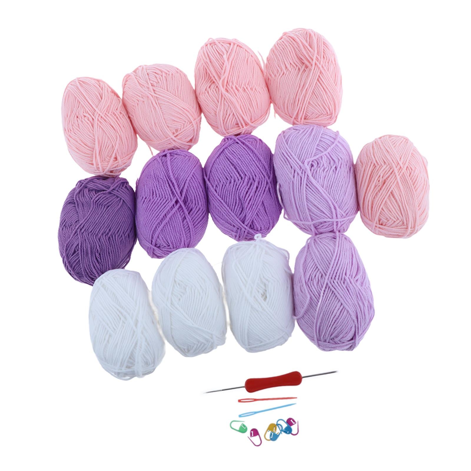 Bouquet Blanket Crochet Kit DIY Blanket Kit for Starter Beginners Enthusiast purple