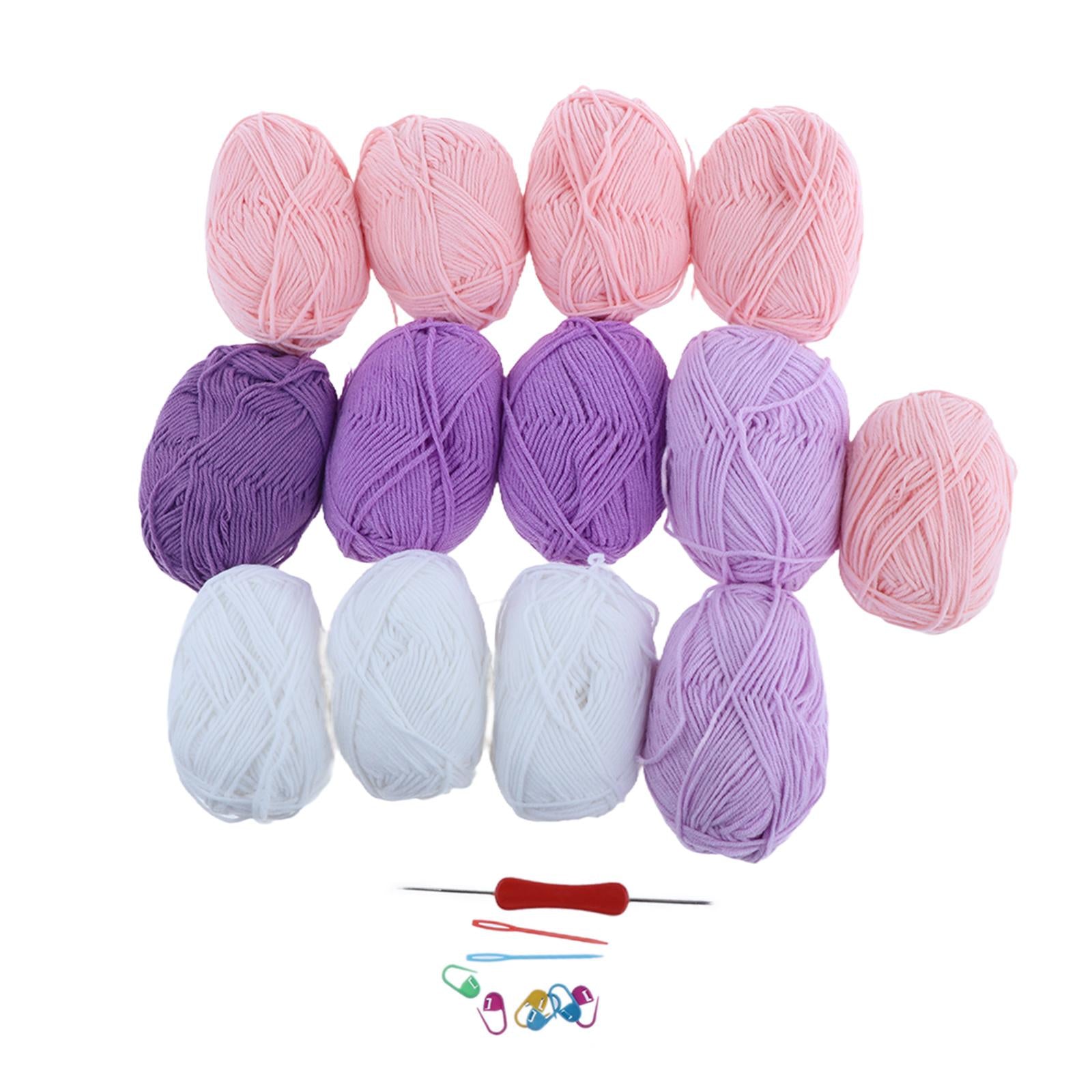 Bouquet Blanket Crochet Kit DIY Blanket Kit for Starter Beginners Enthusiast purple