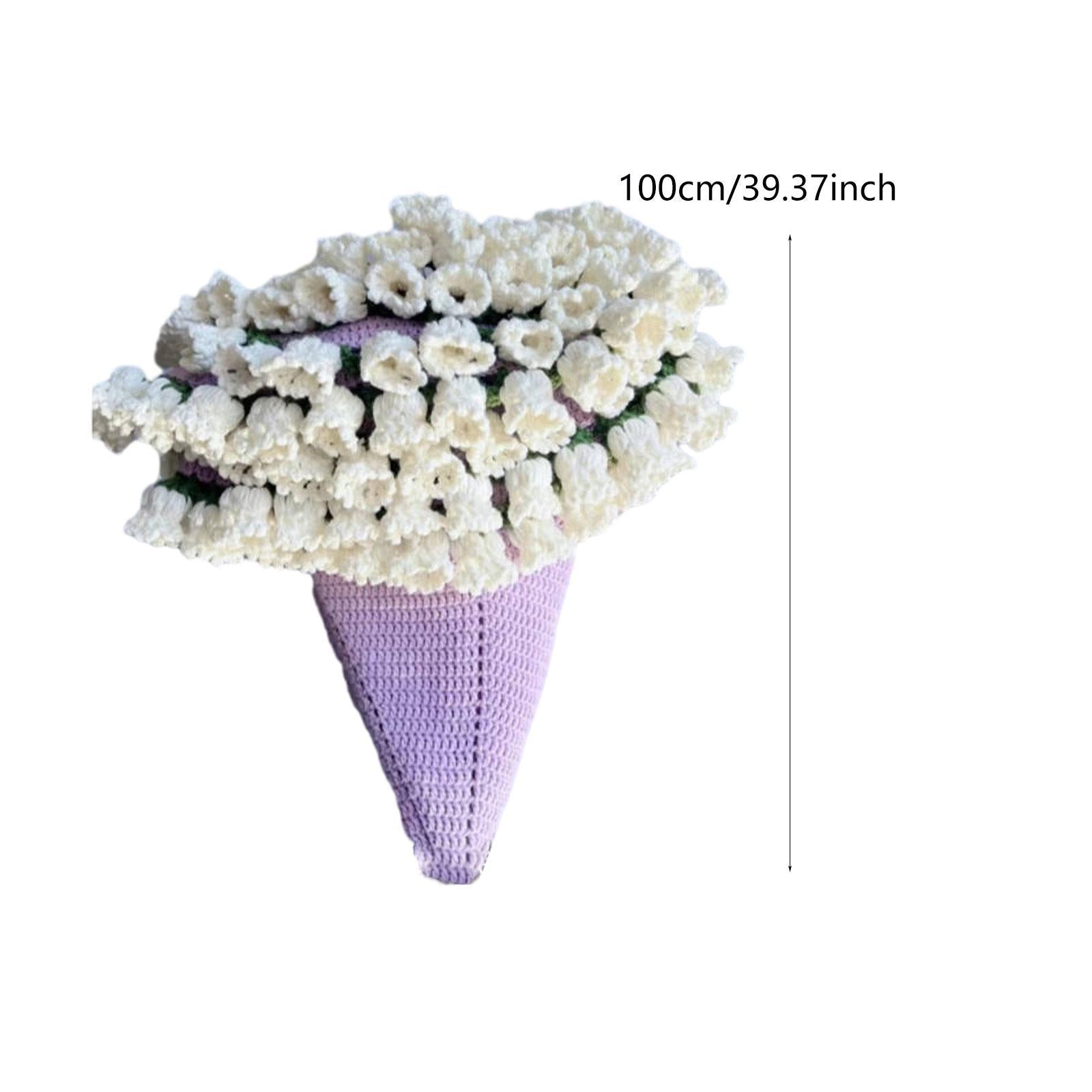 Bouquet Blanket Crochet Kit Crochet Starter Kit for Anniversary Wedding Gift Finished 100cm