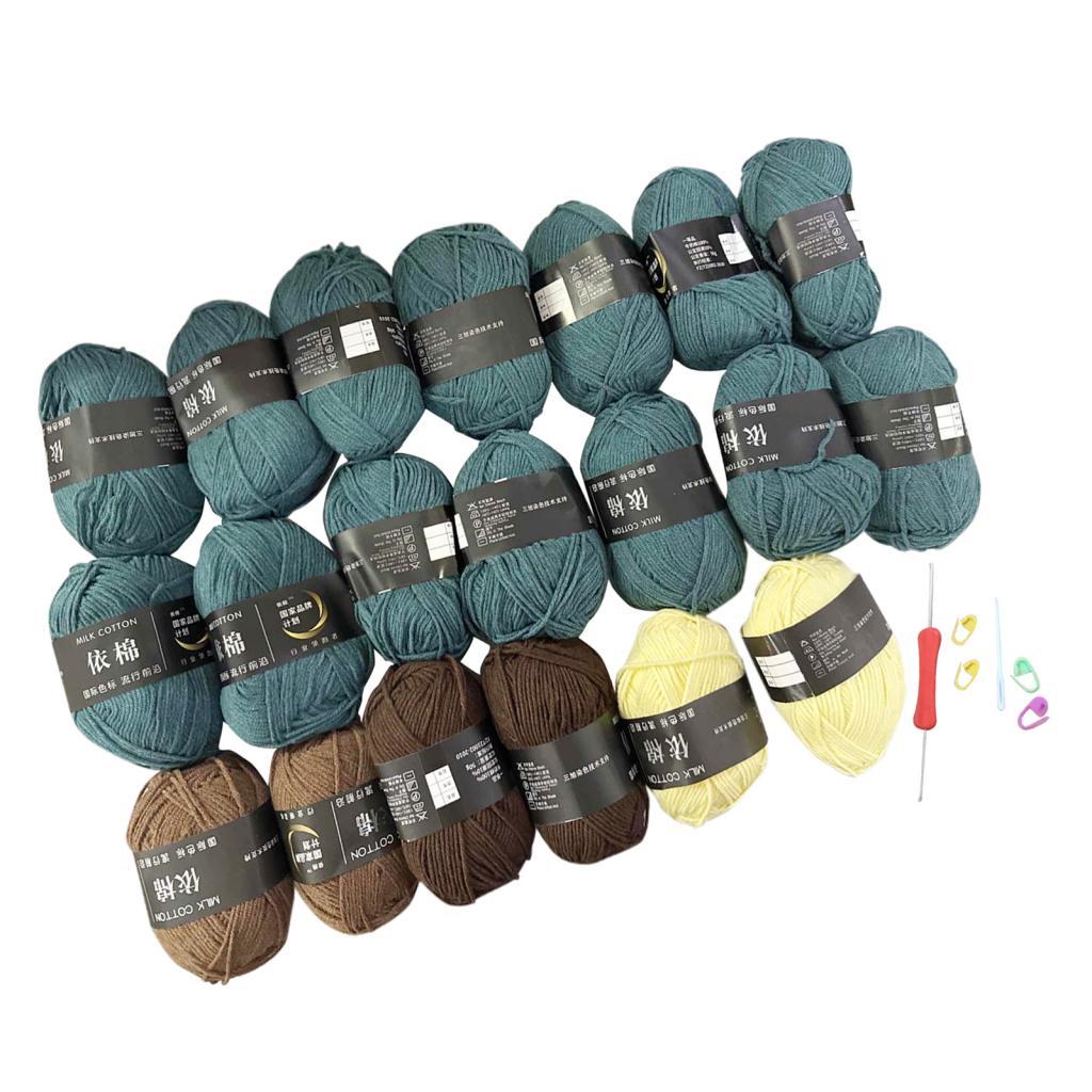 Bouquet Blanket Crochet Kit Decor Gift DIY for Enthusiast Beginners Birthday