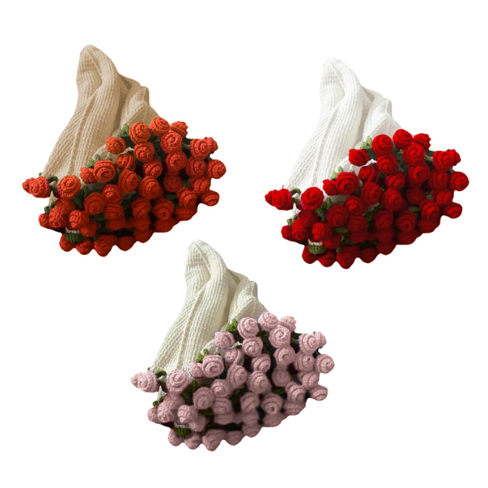 Bouquet Blanket Crochet Kit Crochet Starter Kit for Starter Adults Beginners Orange