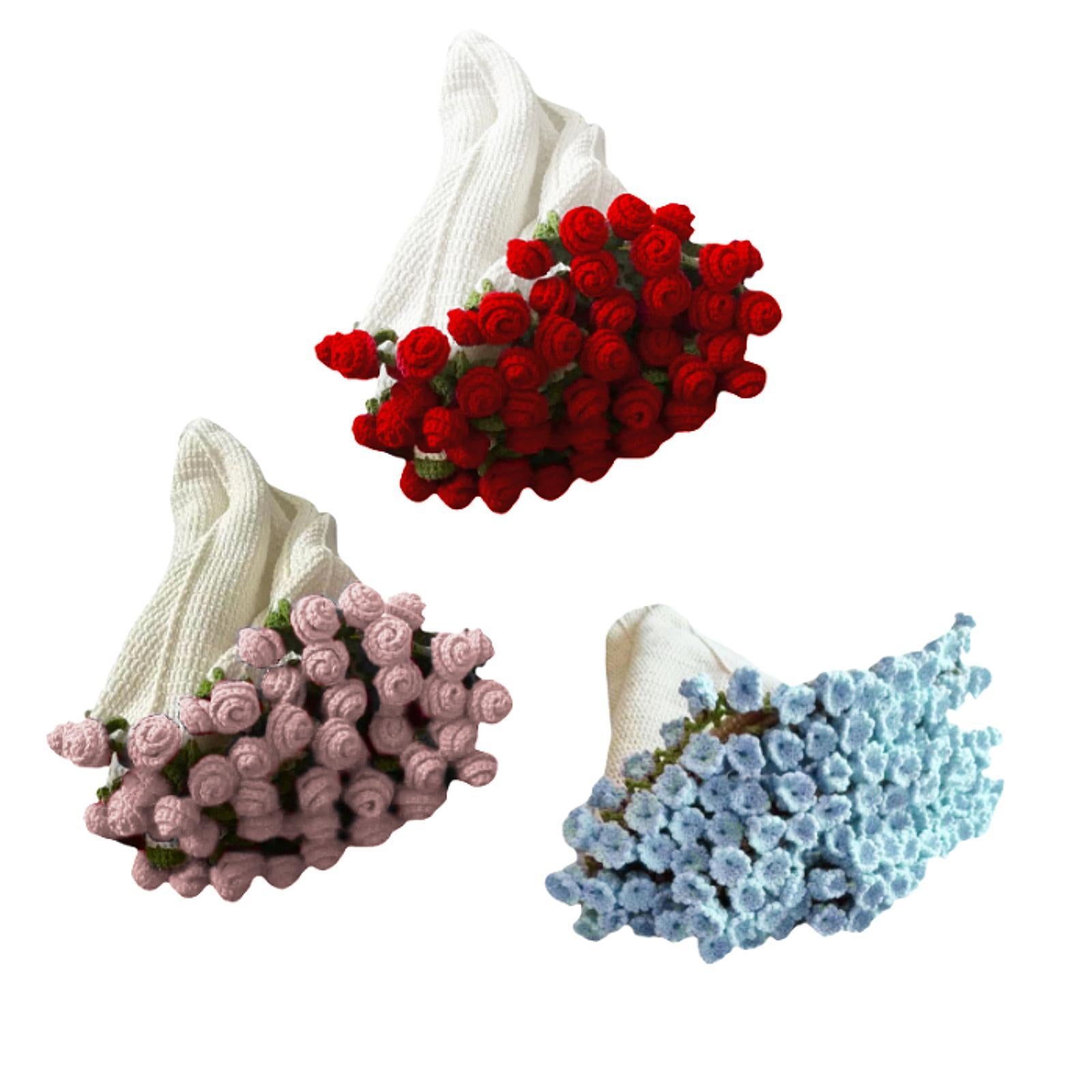 Crochet Kit for Beginners Blanket Crochet Kit for Teacher’ Day Wedding Women Pink