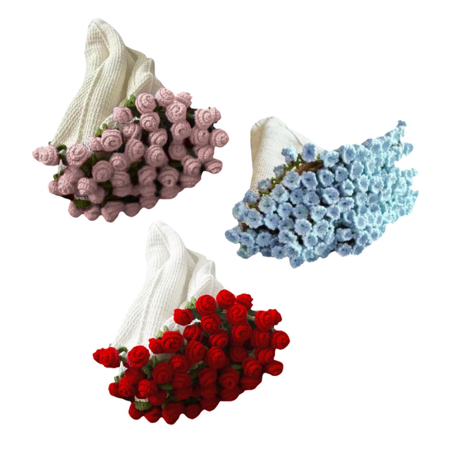 Crochet Kit for Beginners Blanket Crochet Kit for Teacher’ Day Wedding Women Pink