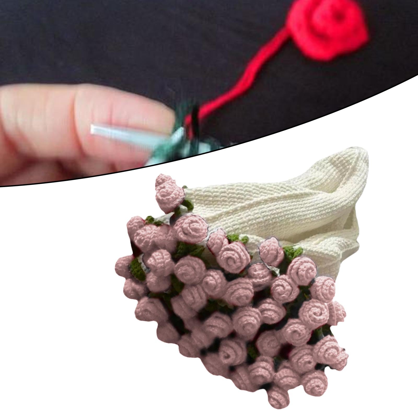 Crochet Kit for Beginners Blanket Crochet Kit for Teacher’ Day Wedding Women Pink