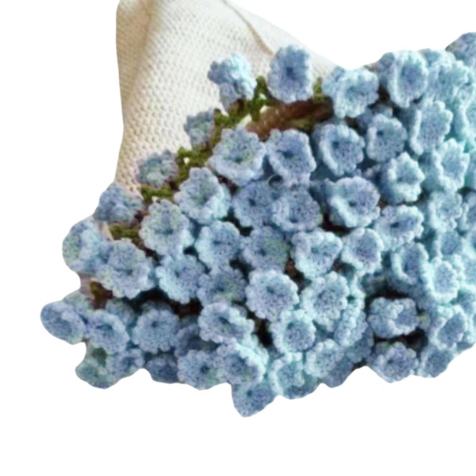 Crochet Kit for Beginners Blanket Crochet Kit for Teacher’ Day Wedding Women Blue