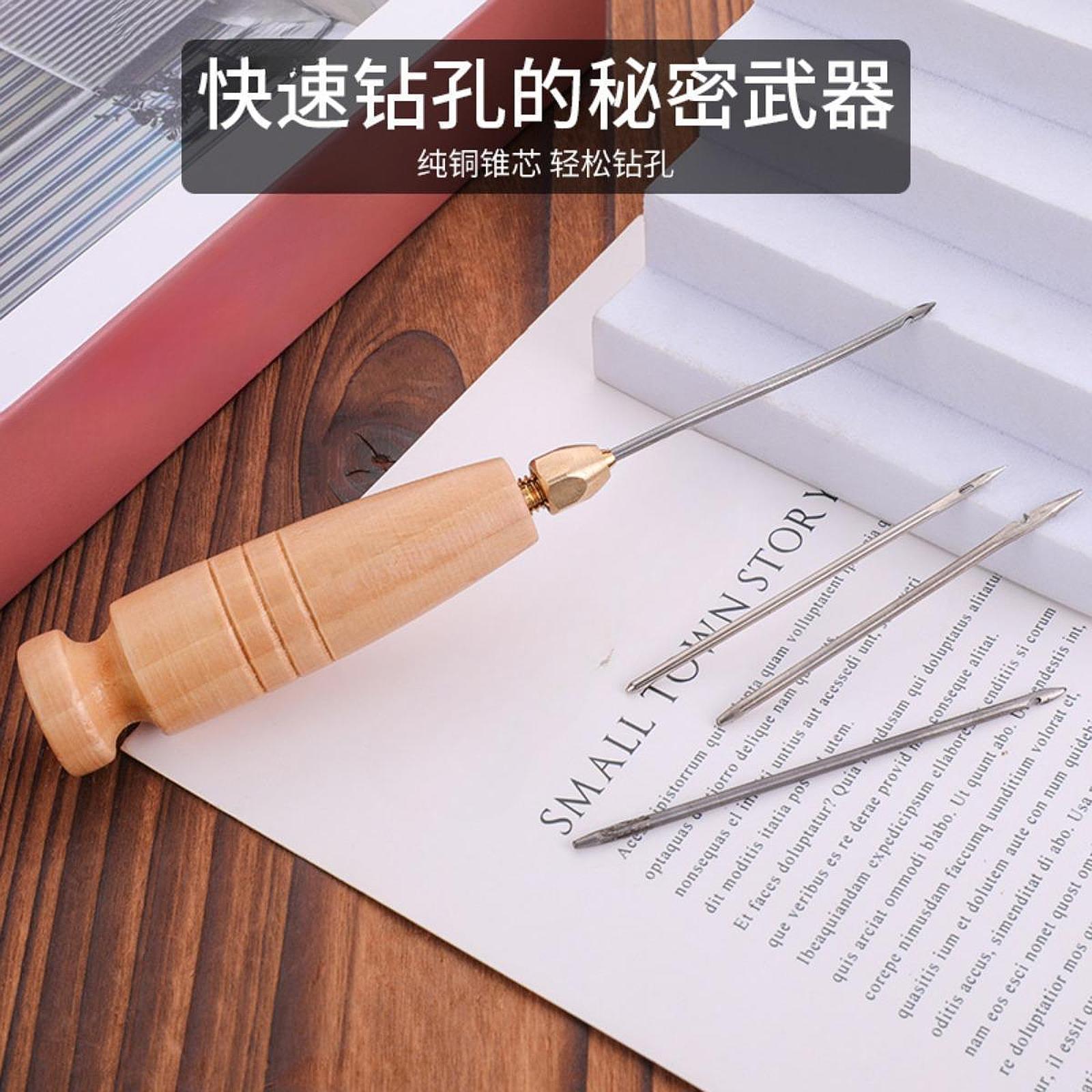 Canvas Leather Sewing Awl Hand Stitcher for Threading Lines Marking Surface