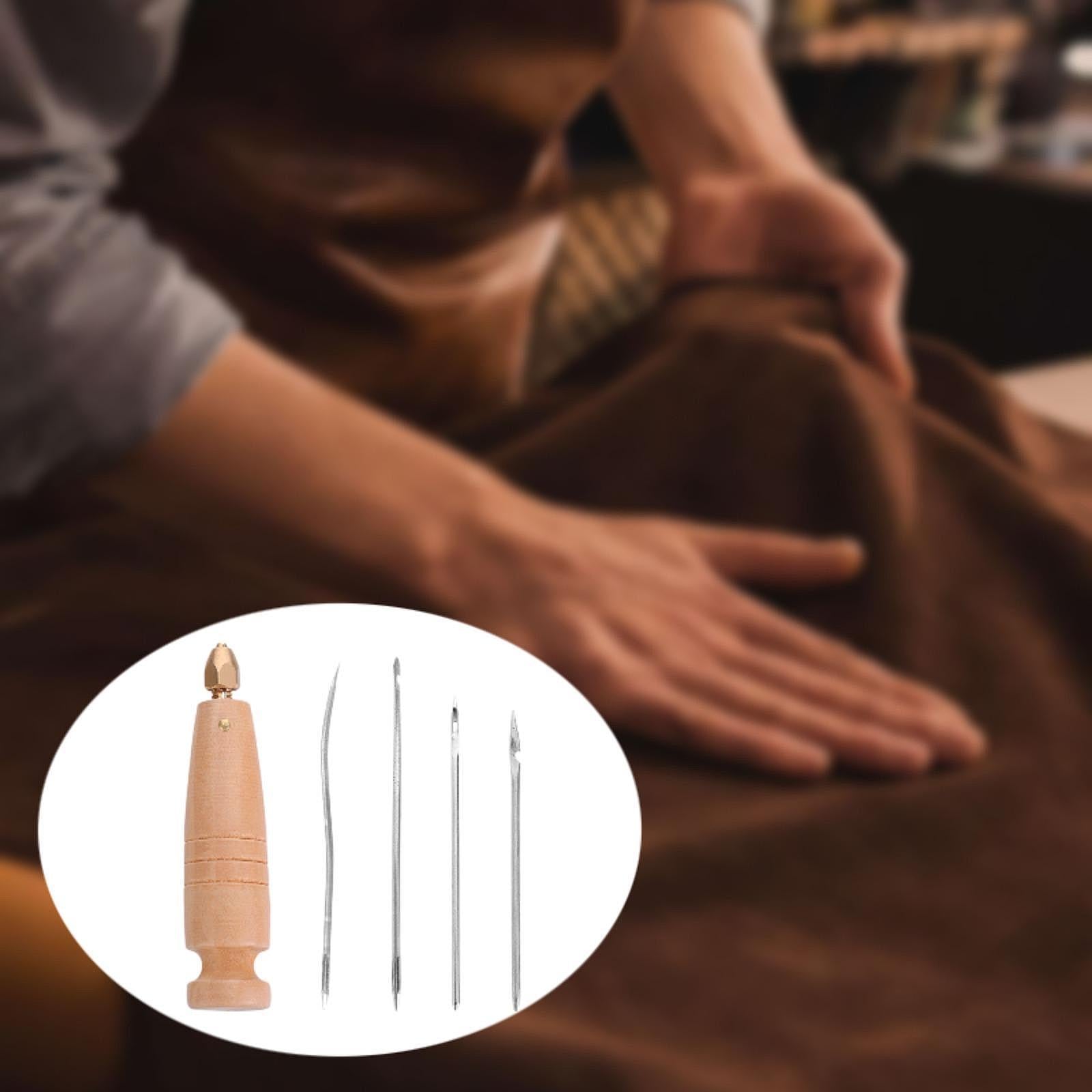 Canvas Leather Sewing Awl Hand Stitcher for Threading Lines Marking Surface