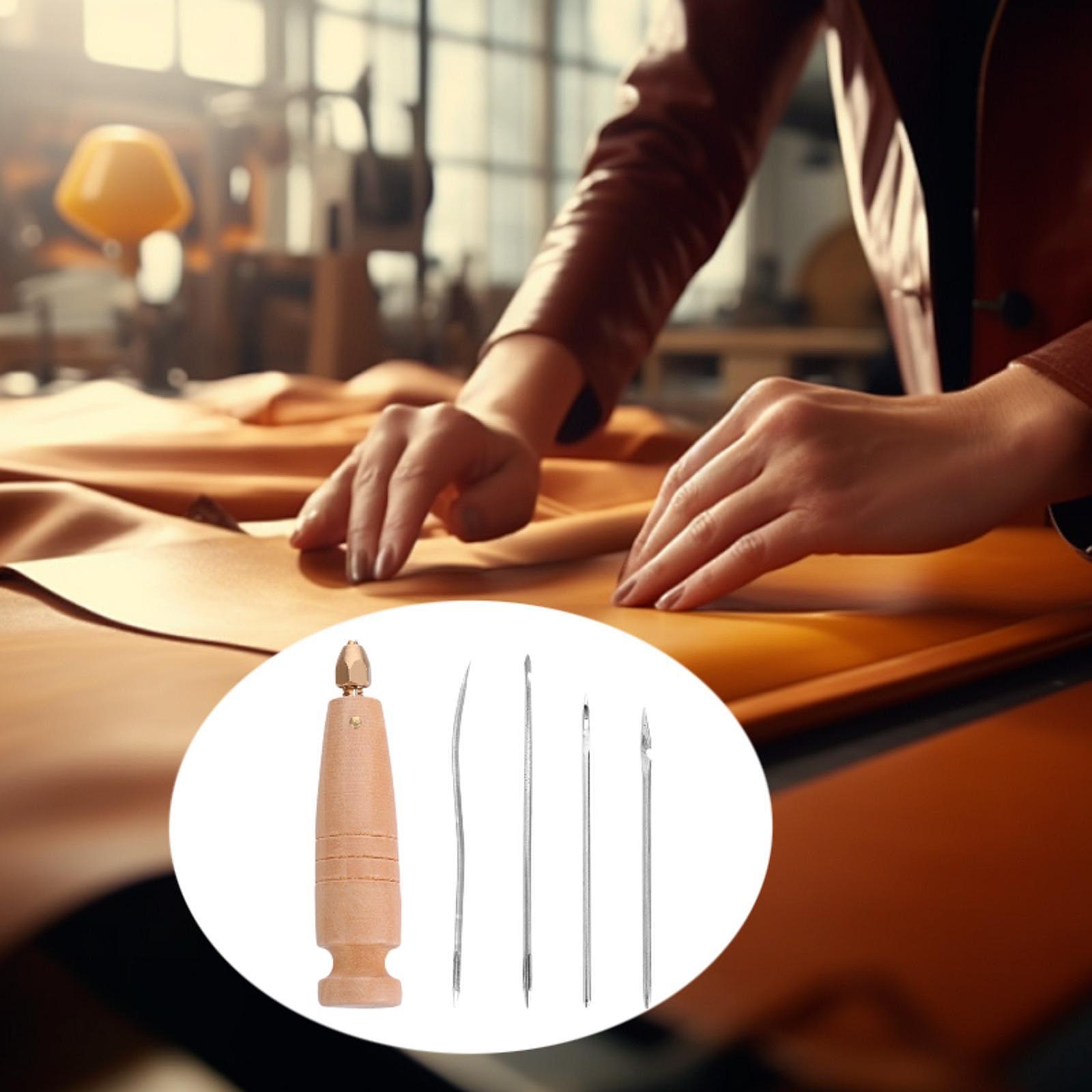 Canvas Leather Sewing Awl Hand Stitcher for Threading Lines Marking Surface