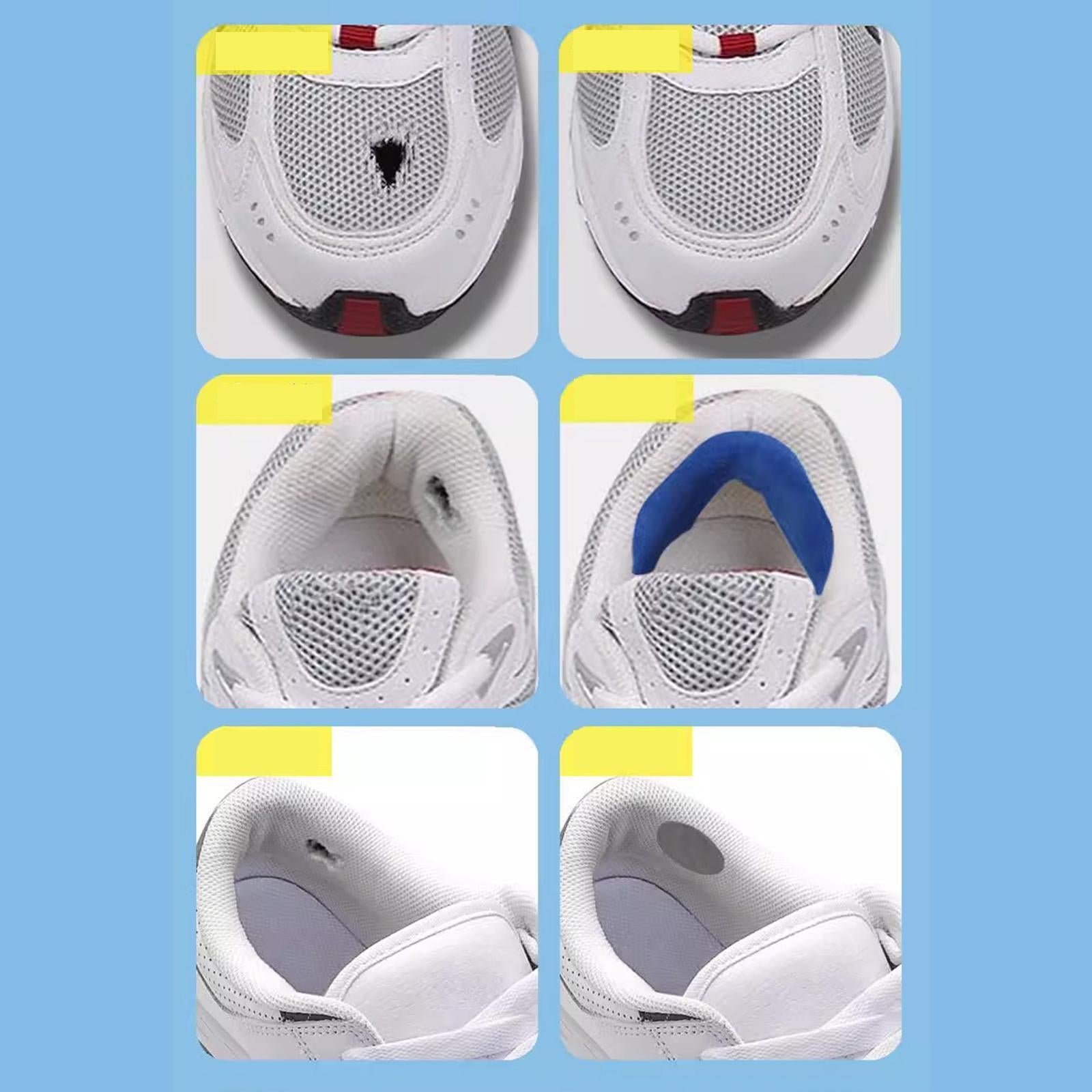 4x Shoe Heel Repair Patches for Men and Women Wear Resistant Heel Hole Stickers White