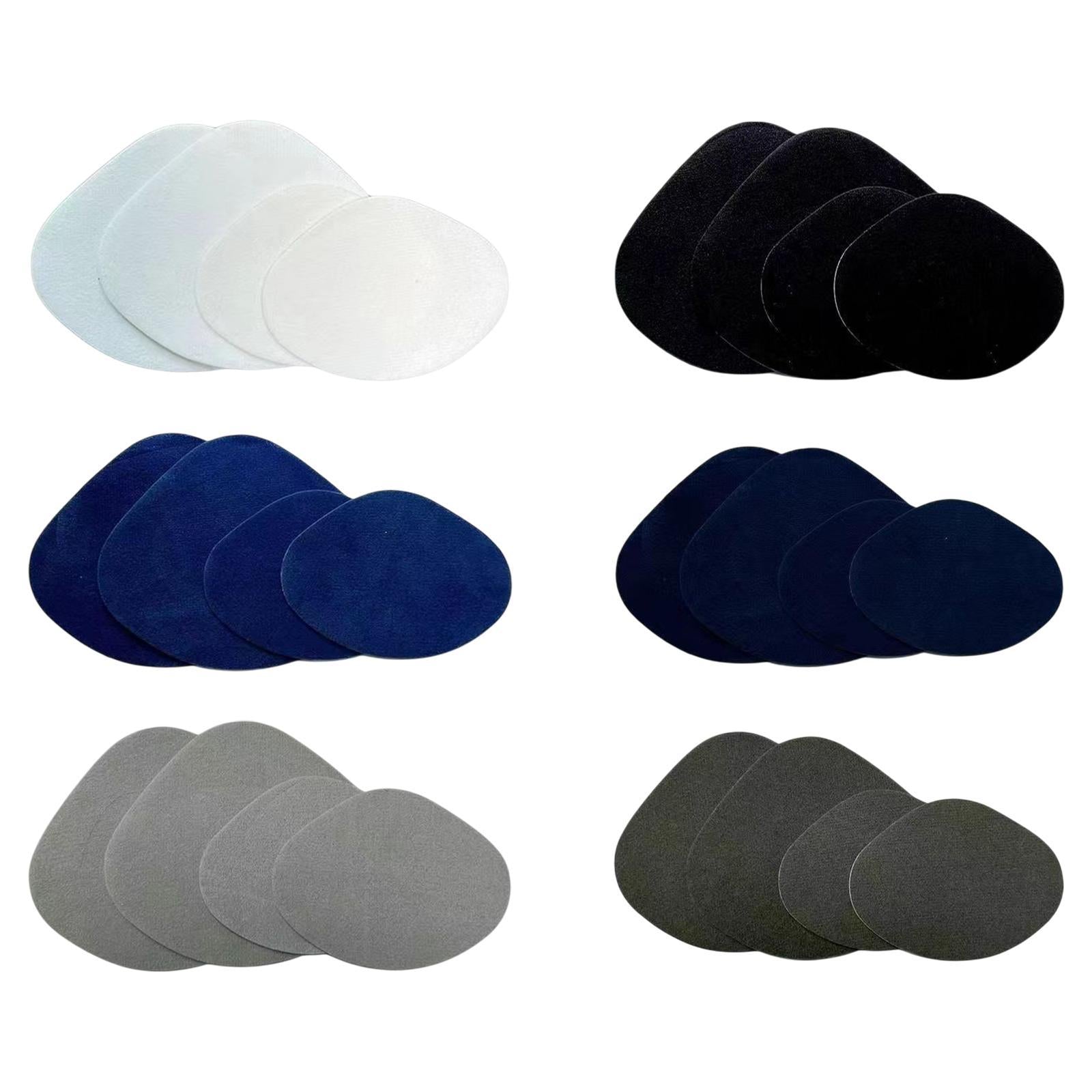 4x Shoe Heel Repair Patches for Men and Women Wear Resistant Heel Hole Stickers White