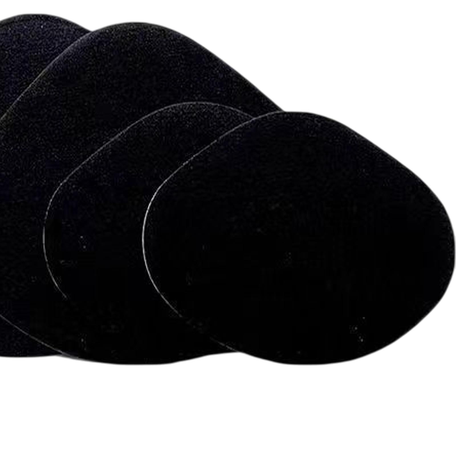 4x Shoe Heel Repair Patches for Men and Women Wear Resistant Heel Hole Stickers Black