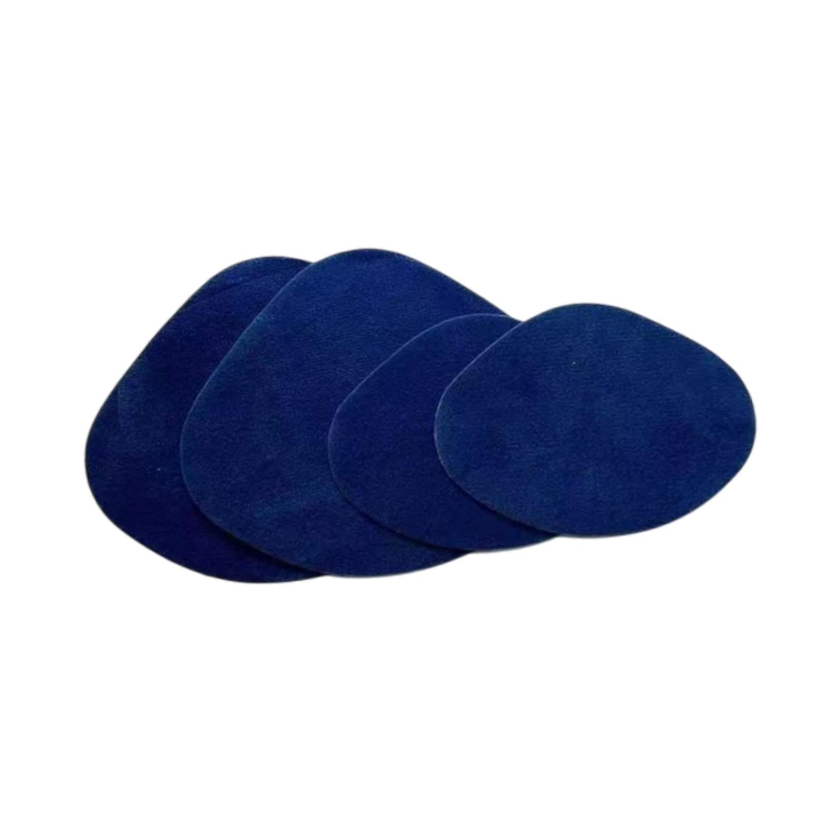 4x Shoe Heel Repair Patches for Men and Women Wear Resistant Heel Hole Stickers Blue