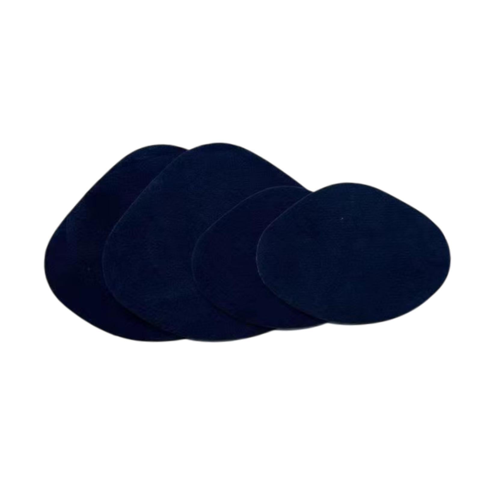 4x Shoe Heel Repair Patches for Men and Women Wear Resistant Heel Hole Stickers Dark Blue