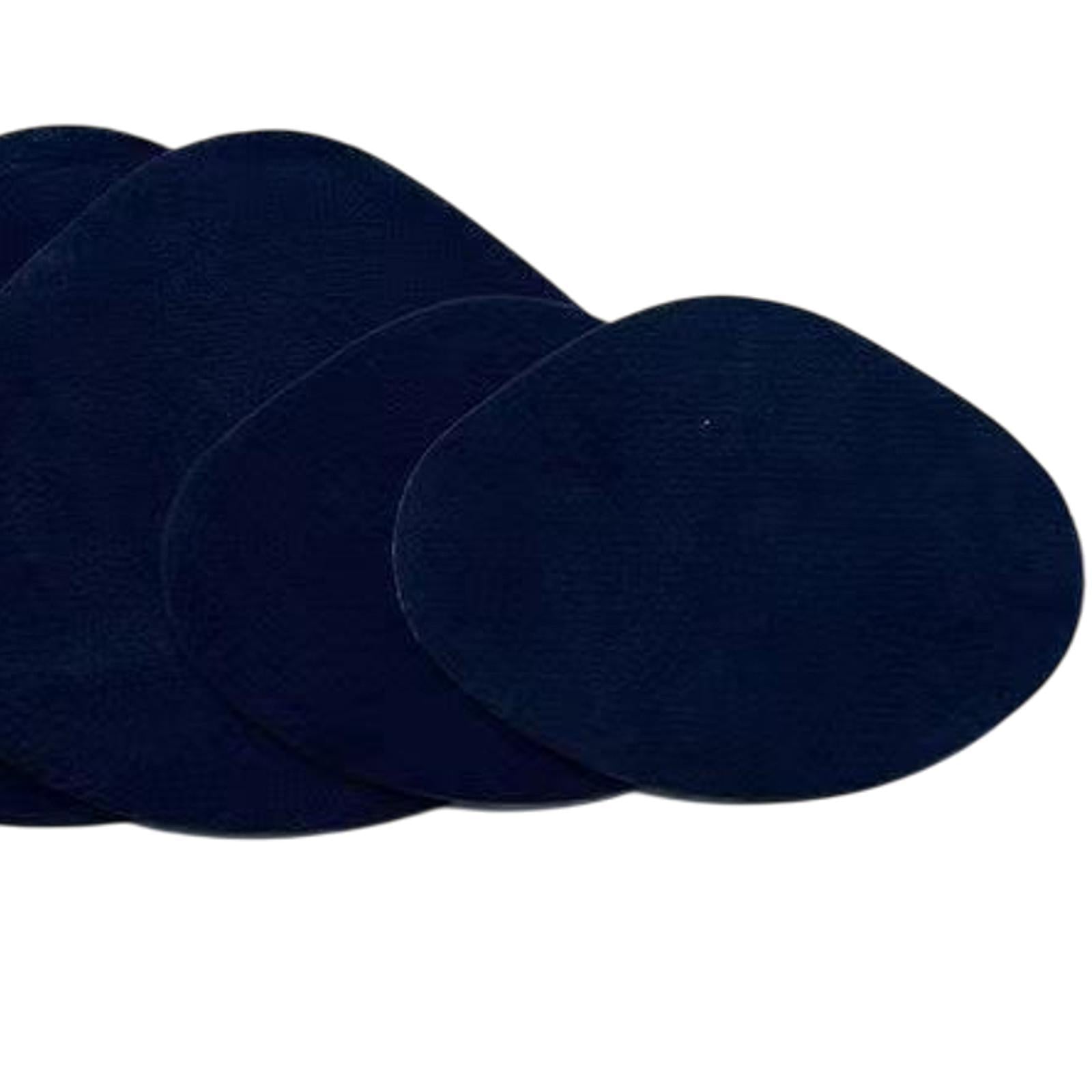 4x Shoe Heel Repair Patches for Men and Women Wear Resistant Heel Hole Stickers Dark Blue