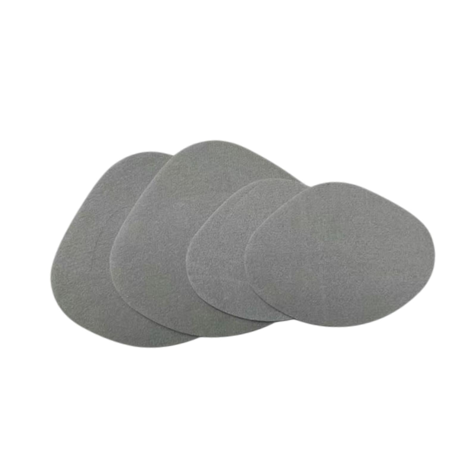 4x Shoe Heel Repair Patches for Men and Women Wear Resistant Heel Hole Stickers Light gray