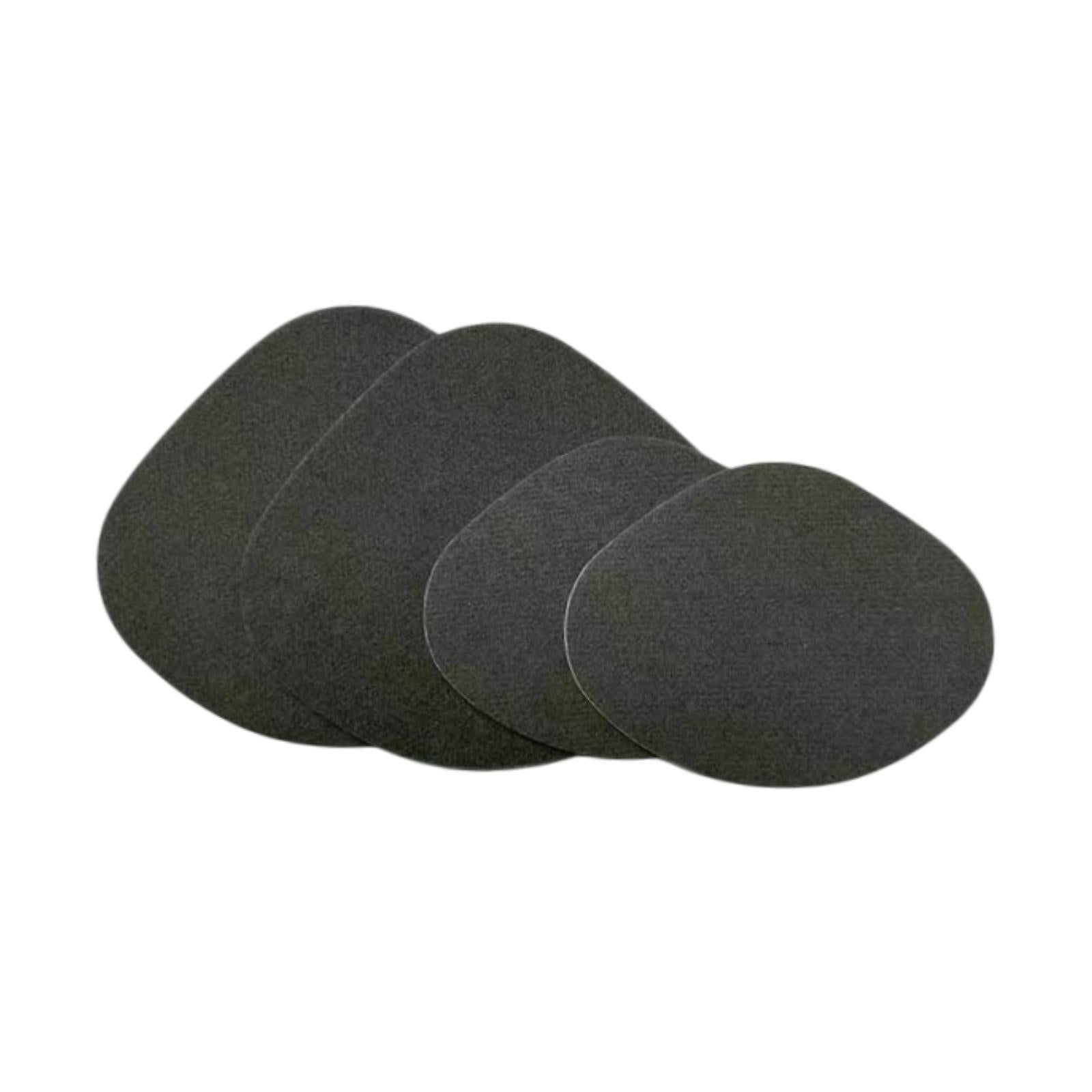 4x Shoe Heel Repair Patches for Men and Women Wear Resistant Heel Hole Stickers Dark gray