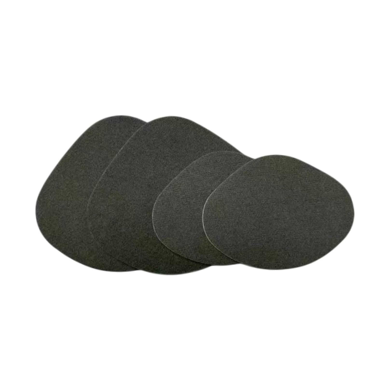 4x Shoe Heel Repair Patches for Men and Women Wear Resistant Heel Hole Stickers Dark gray