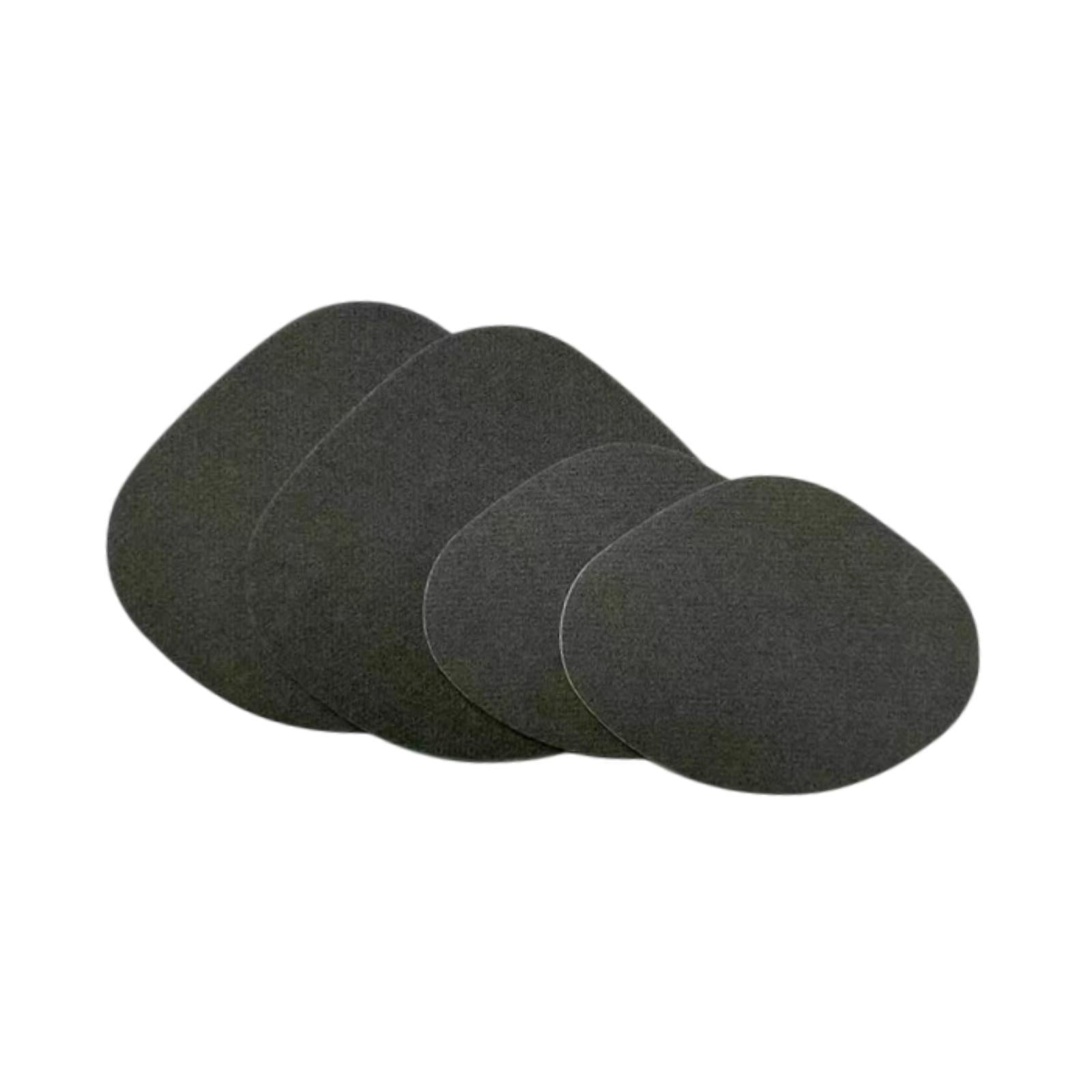 4x Shoe Heel Repair Patches for Men and Women Wear Resistant Heel Hole Stickers Dark gray