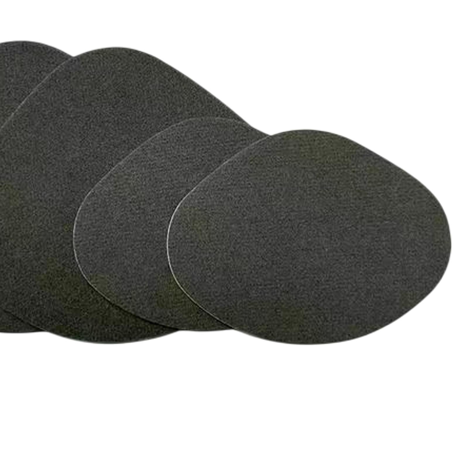 4x Shoe Heel Repair Patches for Men and Women Wear Resistant Heel Hole Stickers Dark gray