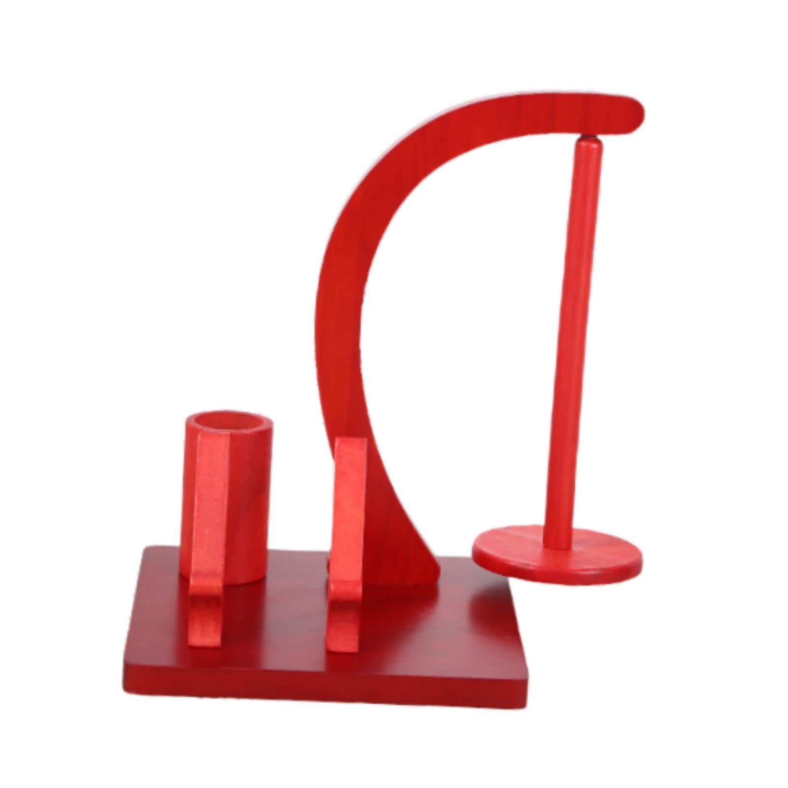 Wooden Yarn Holder Arts Crafts with Phone Holder Gifts Spool Rack for Sewing
